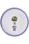 Hermia 2100002909001 Juego de Servir Pasteles Porcelana Azul Apto Microondas y Lavavajillas 4 Piezas